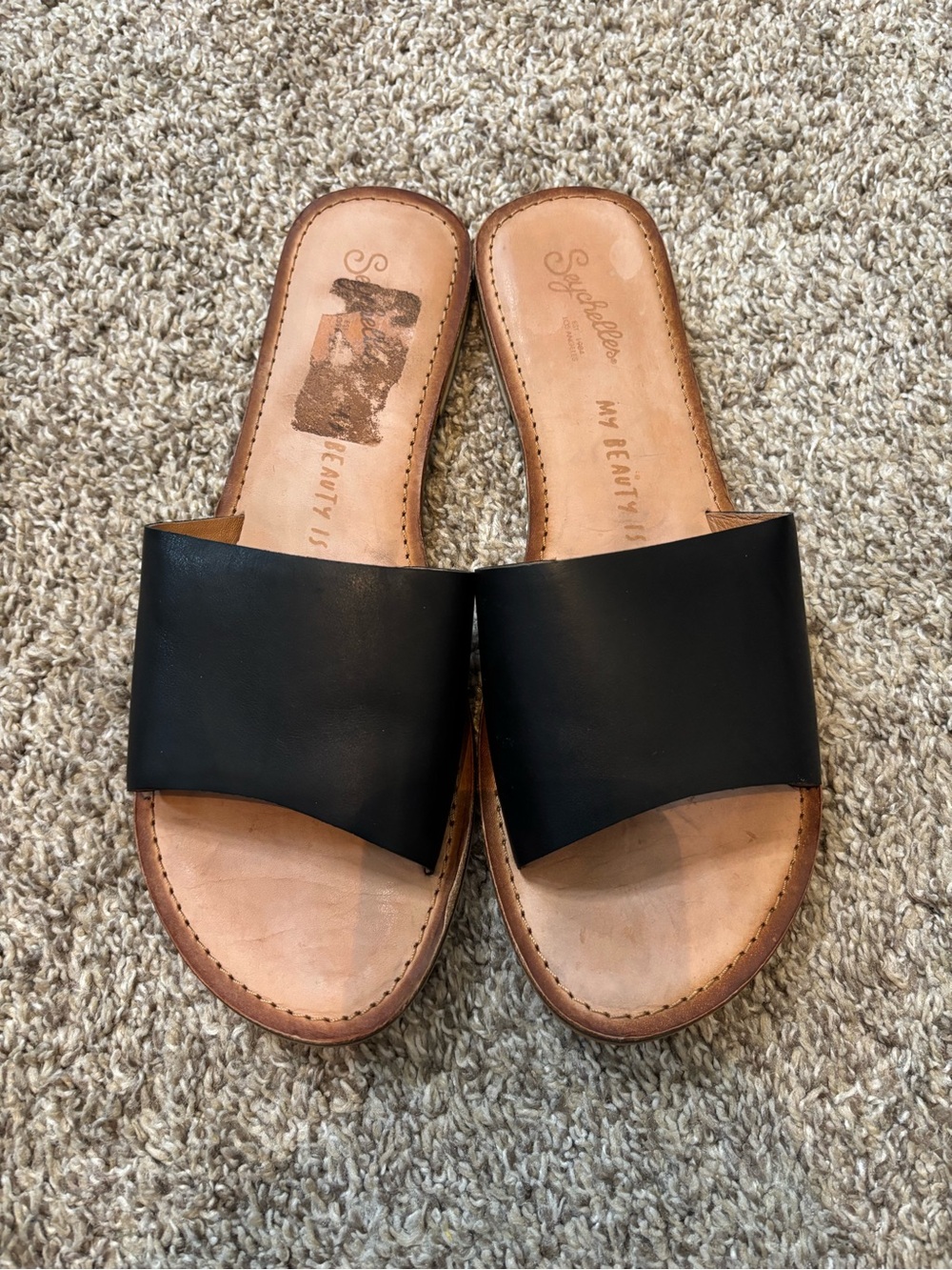 Seychelles single band leather sandals